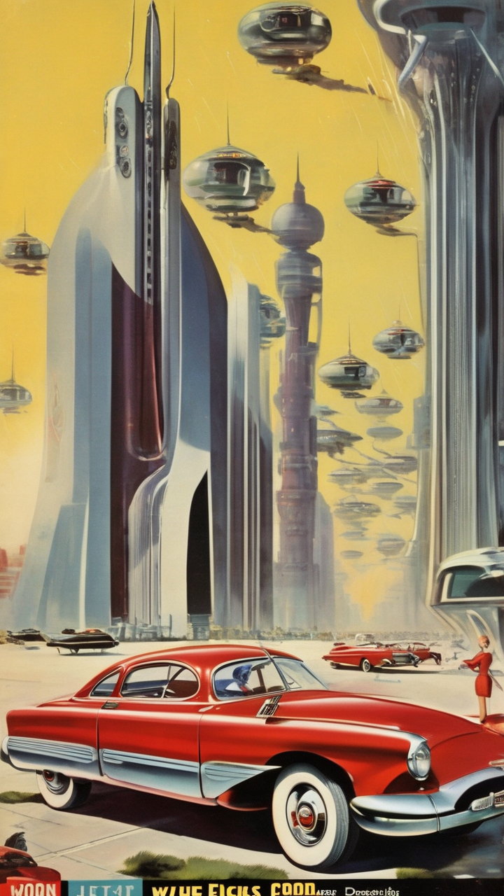 Retro futurism — a 1950s magazine cover depicting the year 2000