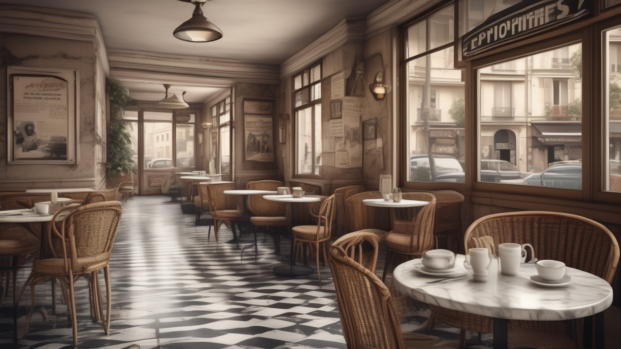 A vintage French café