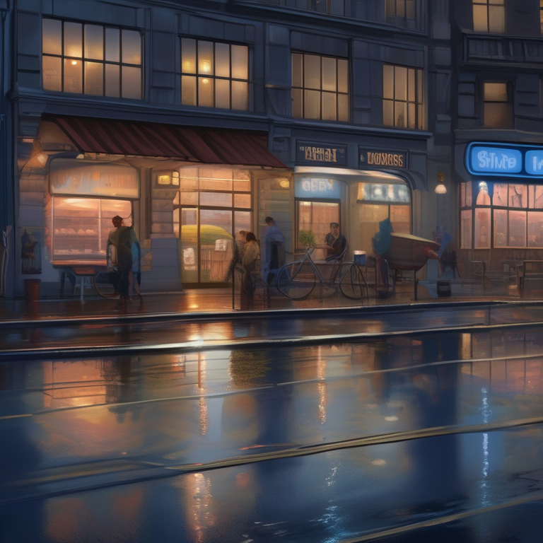 The blue hour after a summer thunderstorm