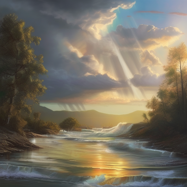 The light that happens just after a storm passes — everything ultra vivid and freshly washed