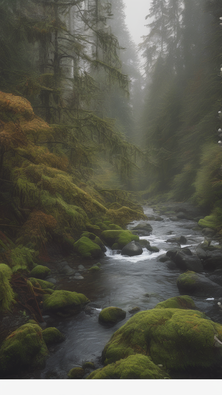 The Pacific Northwest in November — every shade of grey and green