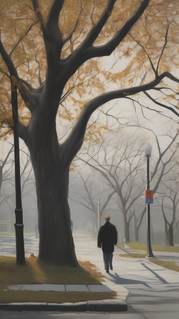 A March windstorm — trees bending dramatically