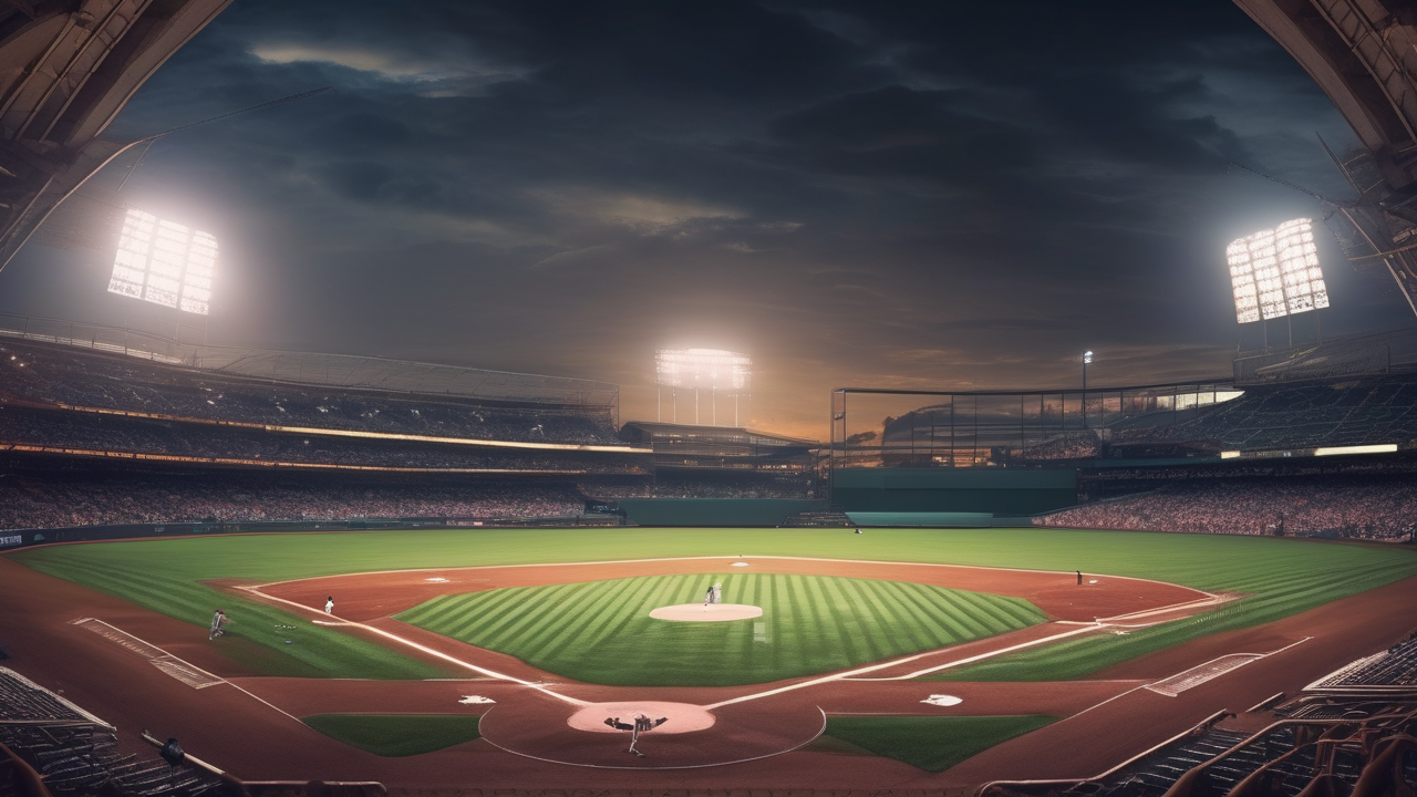 A batter hitting a home run