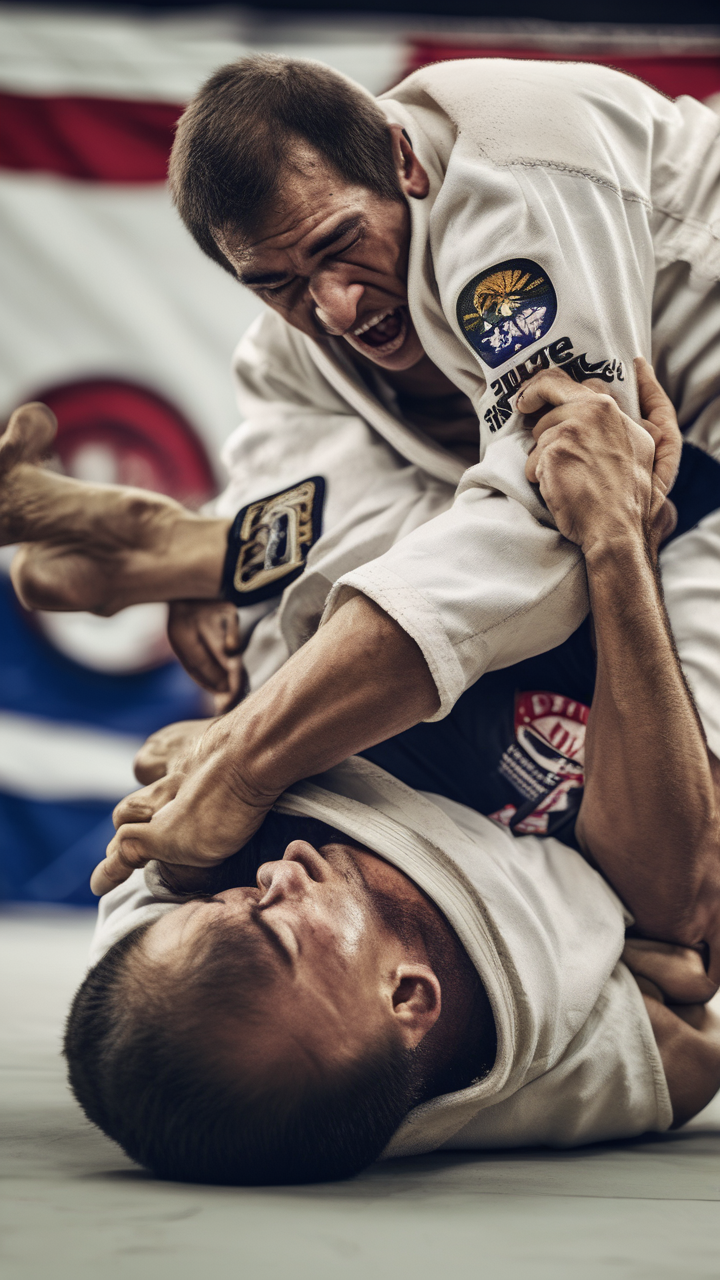 A Brazilian jiu-jitsu championship choke submission