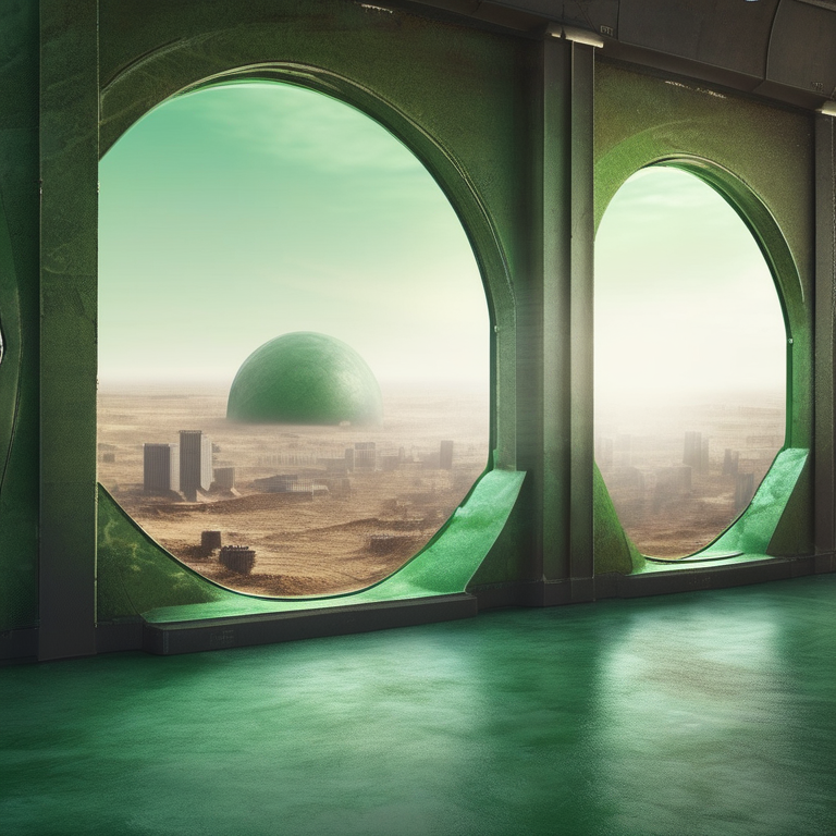 Humanity's last city on Earth — a dome in a barren world