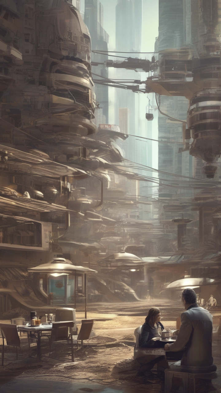 The last human and the last AI having coffee