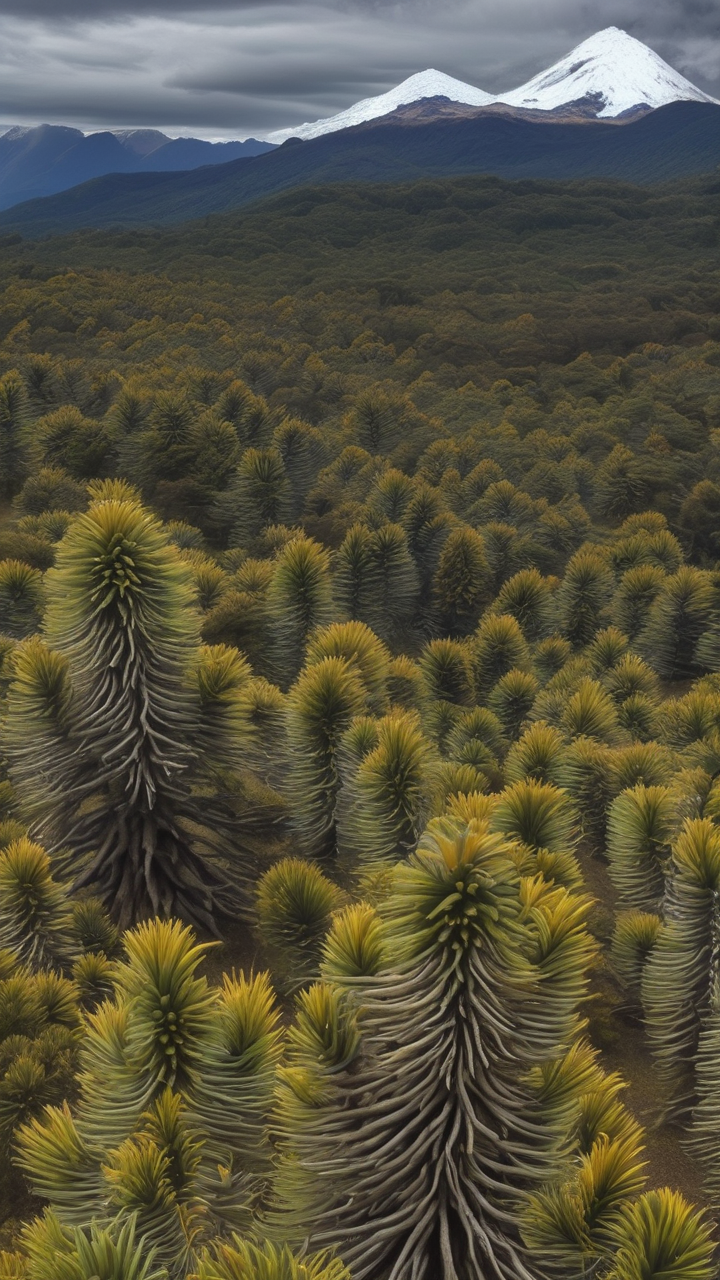 The monkey puzzle tree forests of Patagonia