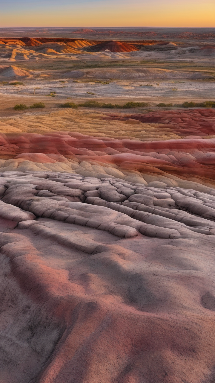 The painted desert of Arizona near Petrified Forest
