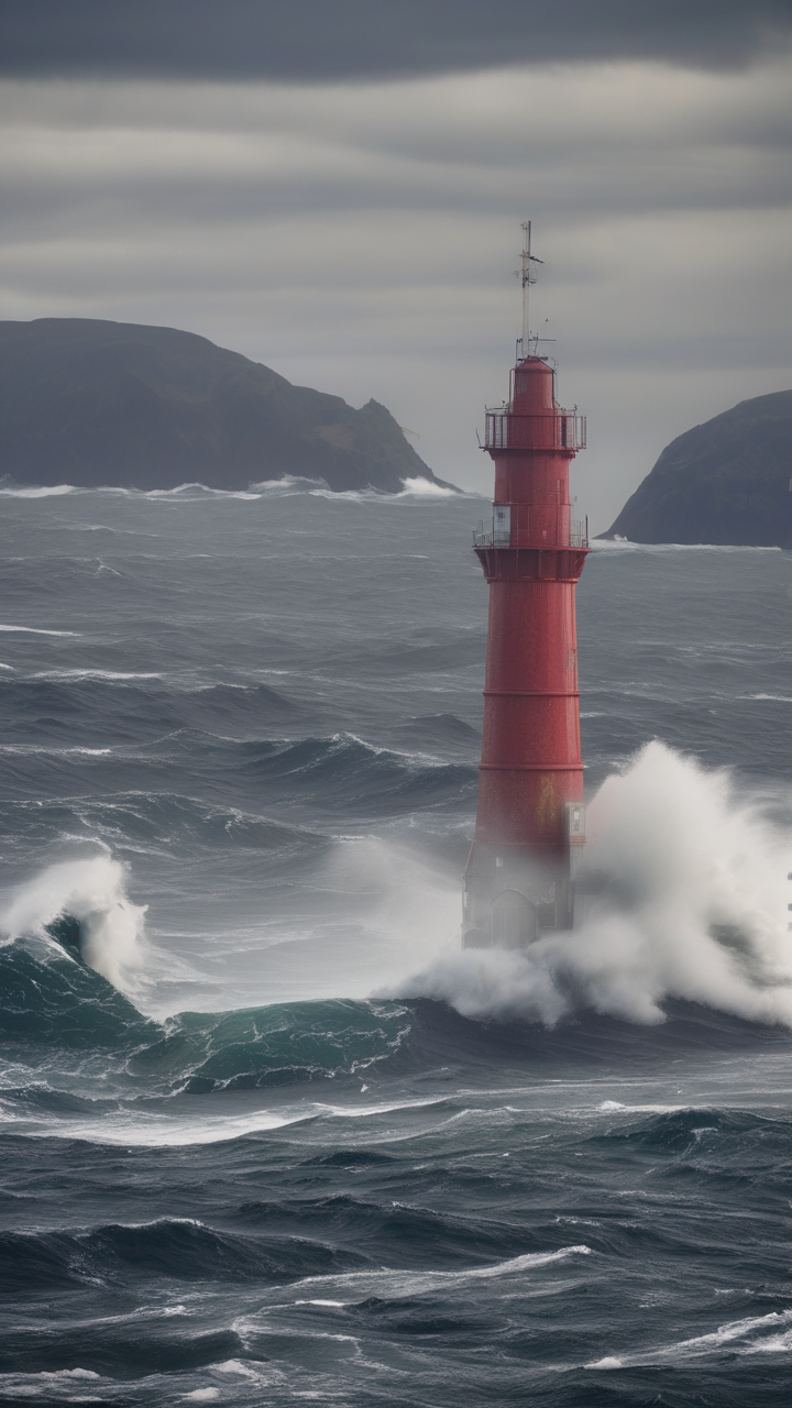 The convergence zone of the Atlantic and Pacific Oceans at Cape Horn
