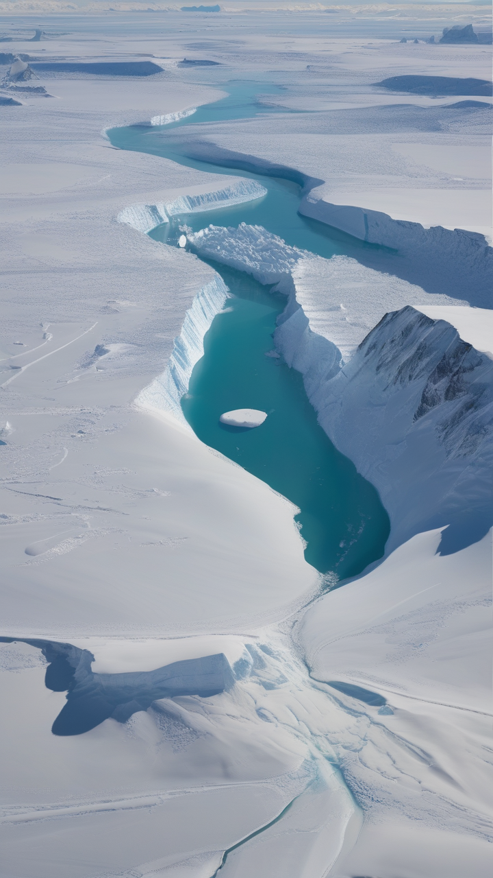 The Lambert Glacier in Antarctica
