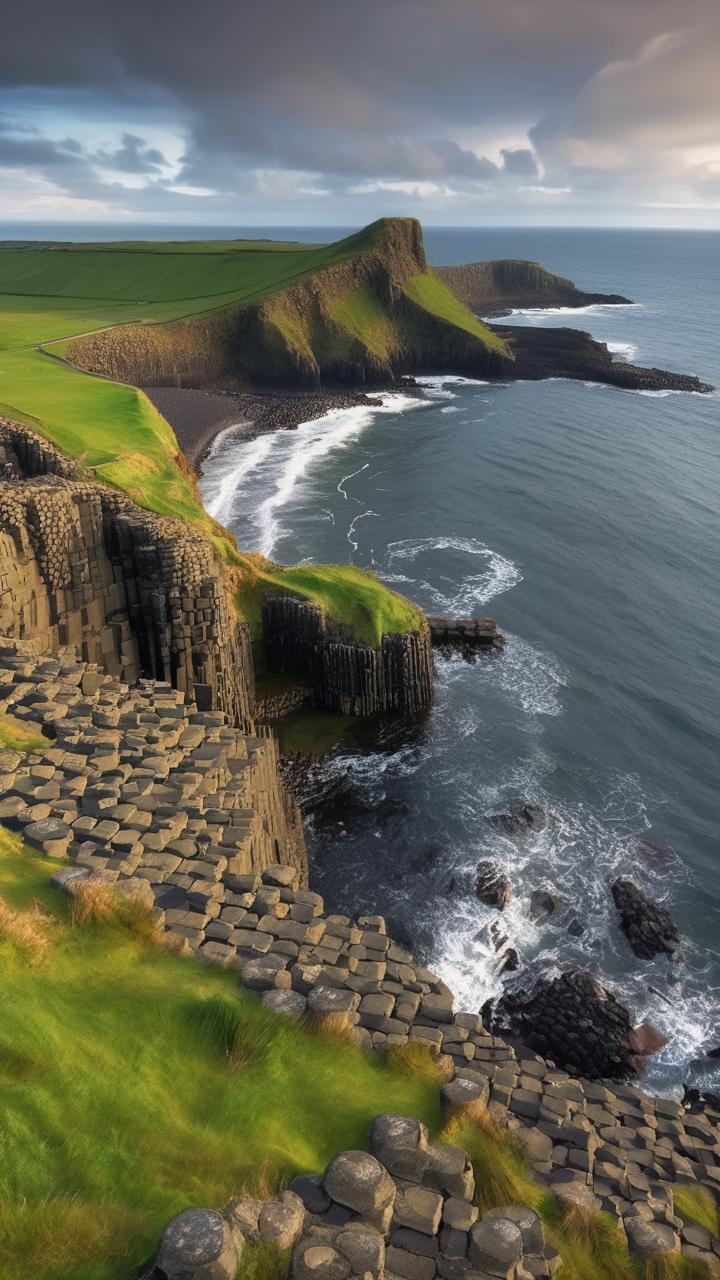 The Causeway Coast in Northern Ireland including the Giant's Causeway