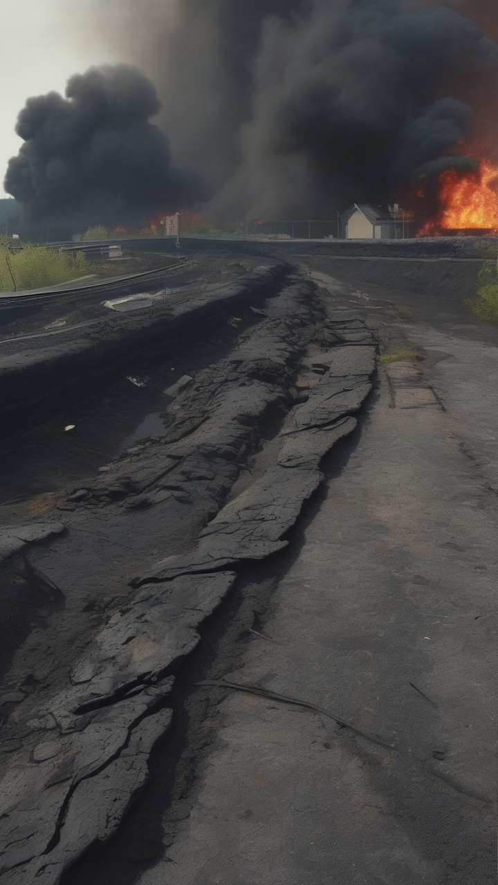 The burning coal seams of Centralia Pennsylvania