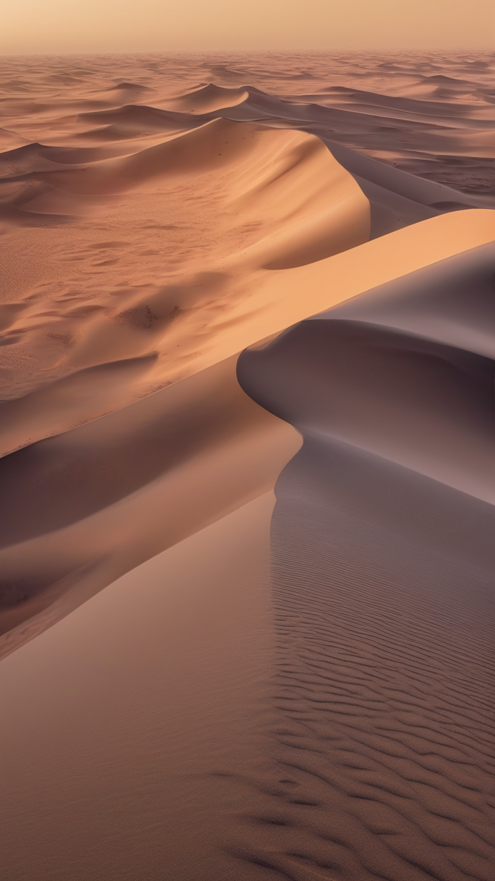 The Empty Quarter Rub al Khali at dawn