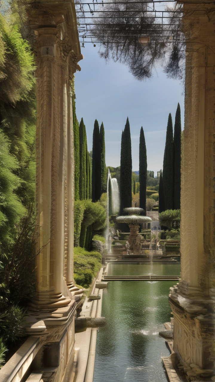 Villa d'Este gardens in Tivoli Italy