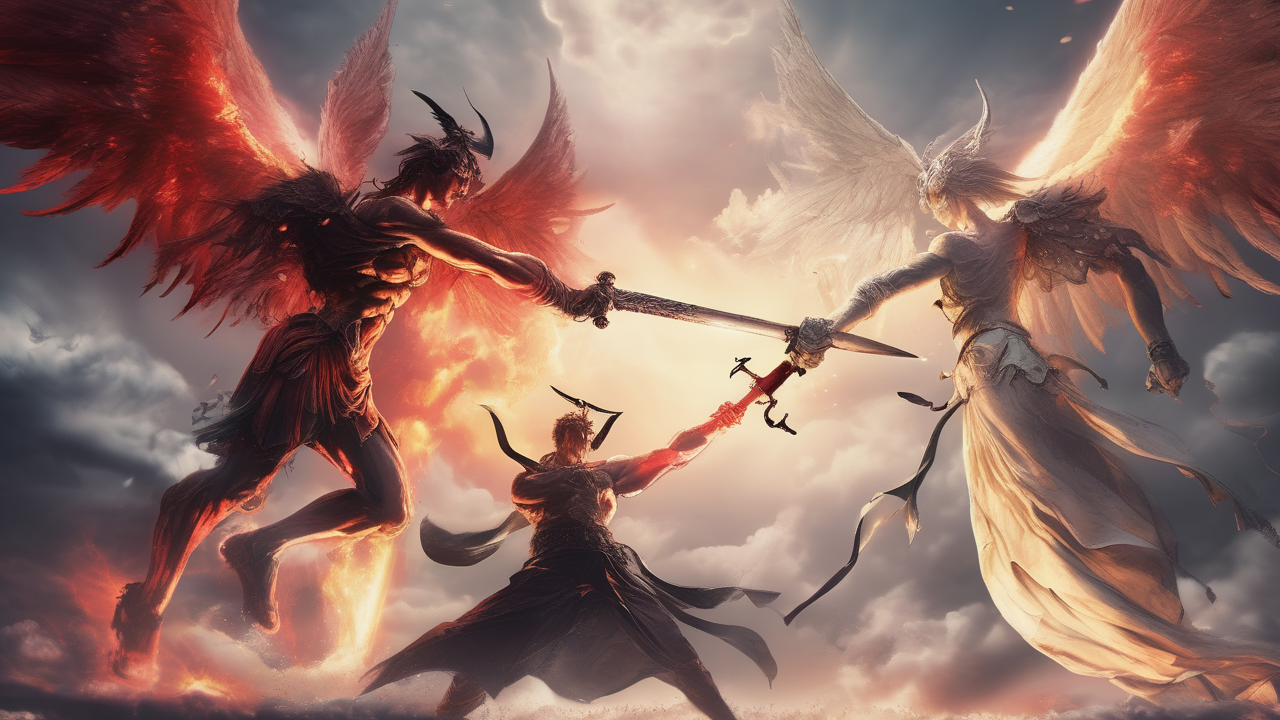 Angel vs Demon Battle