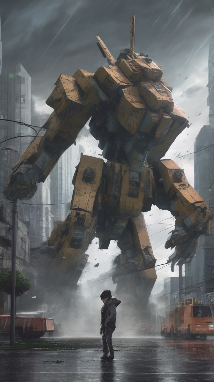 Giant Mech vs Kaiju