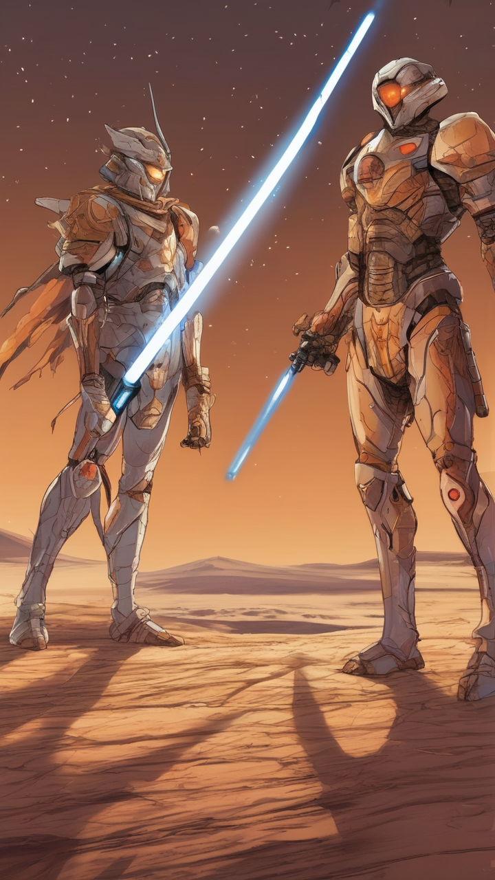 Binary Star System Duel