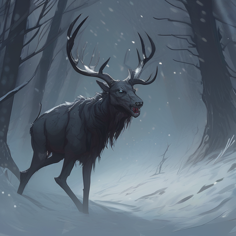 Wendigo Hunt Snowstorm