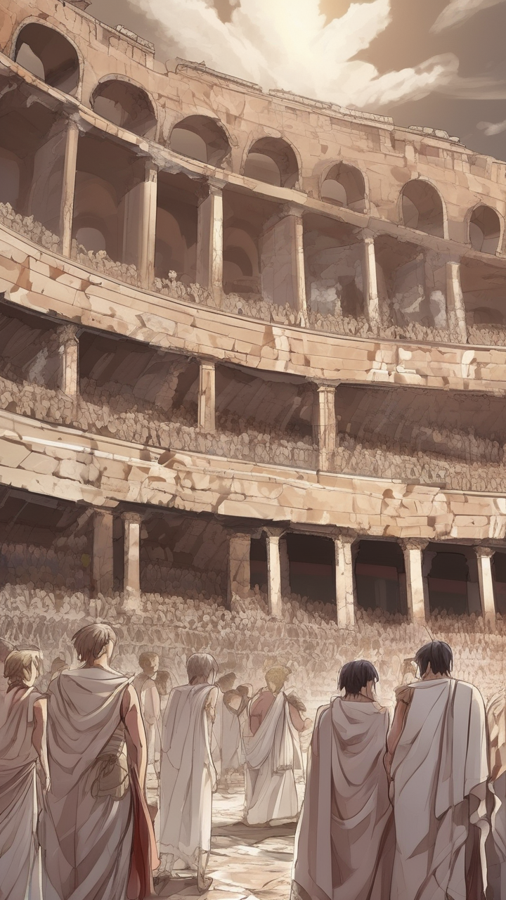 Ancient Greek Colosseum Anime