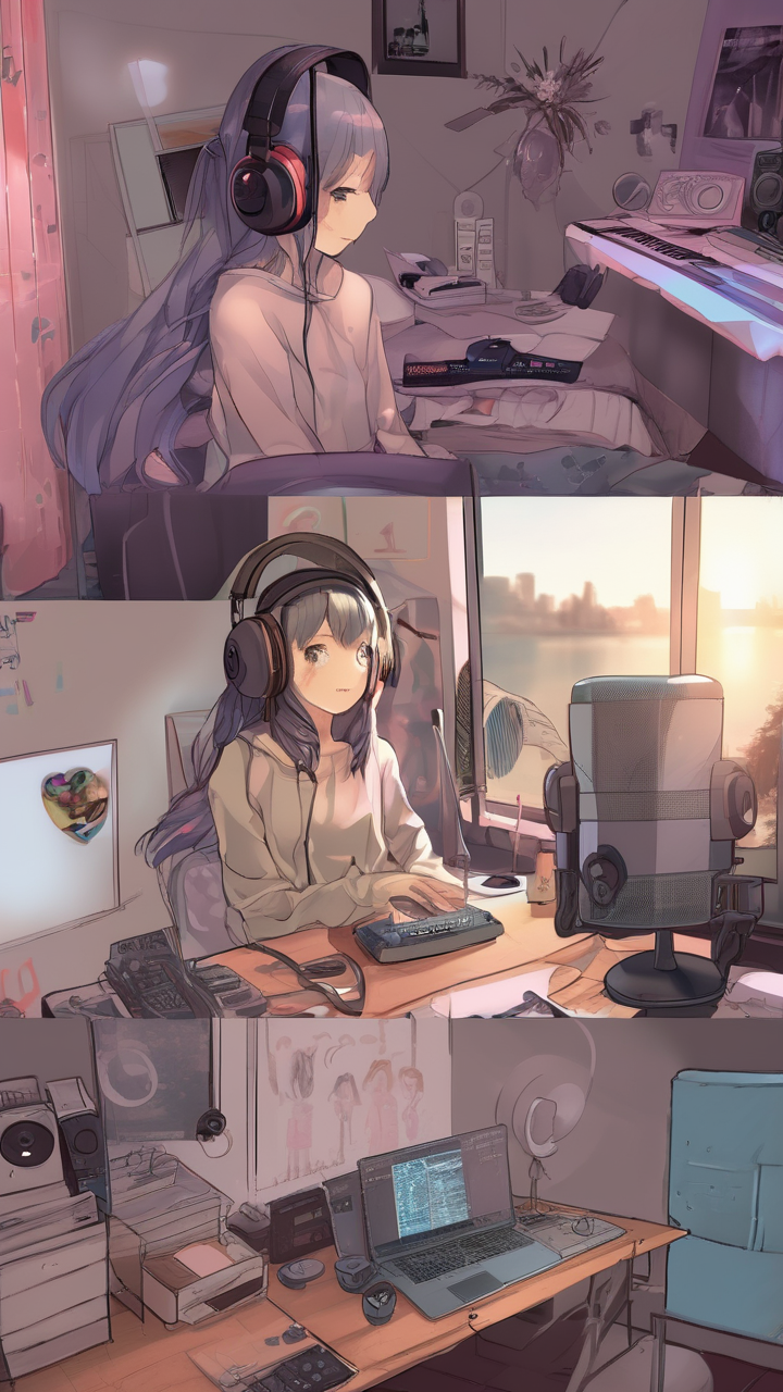 Anime Girl Bedroom Studio