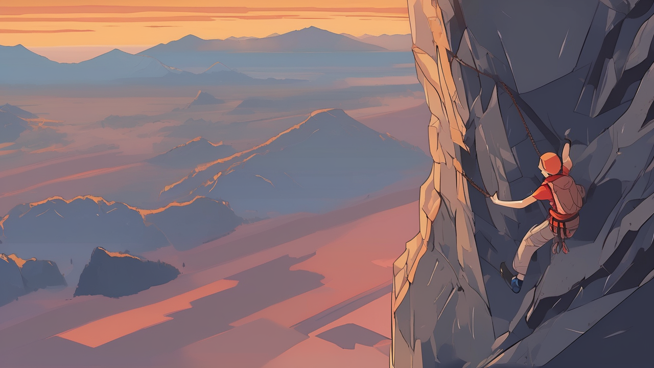 Rock Climbing Cliff Edge