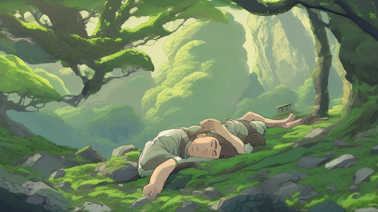 Mountain Giant Sleeping