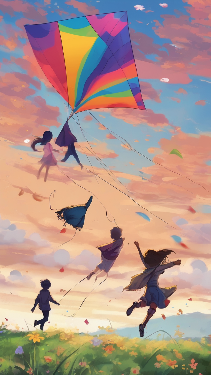 Spring Meadow Kite Flying