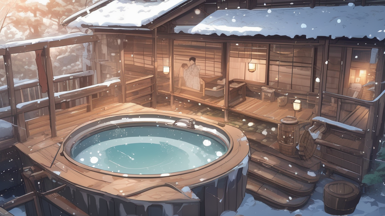 Winter Hot Spring Onsen