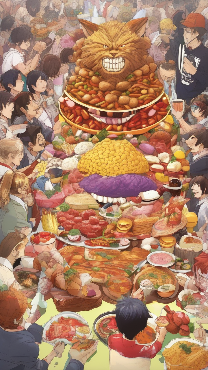 Giant Food Fight Anime