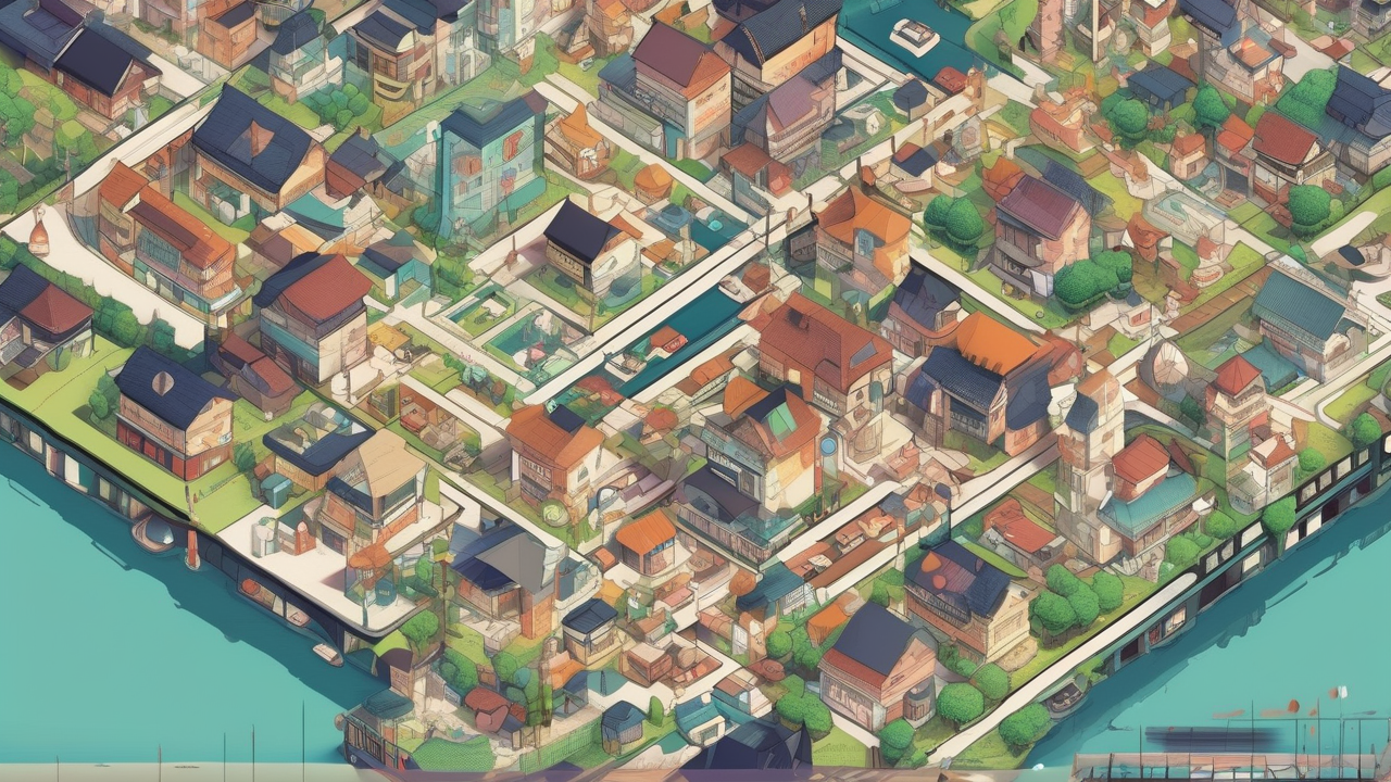 Anime Town Map View