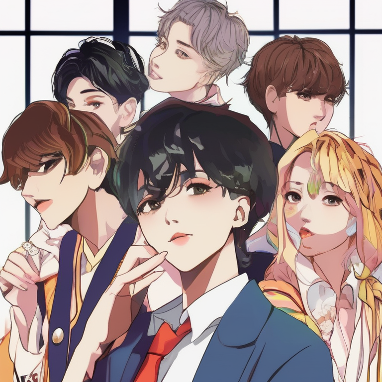 K-Pop Anime Idol Group