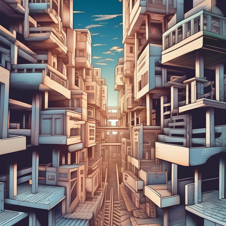 Impossible Staircase City