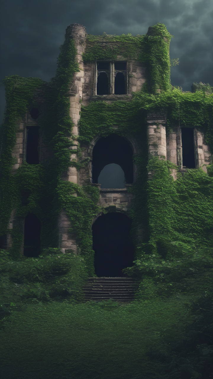 Abandoned castle ruins