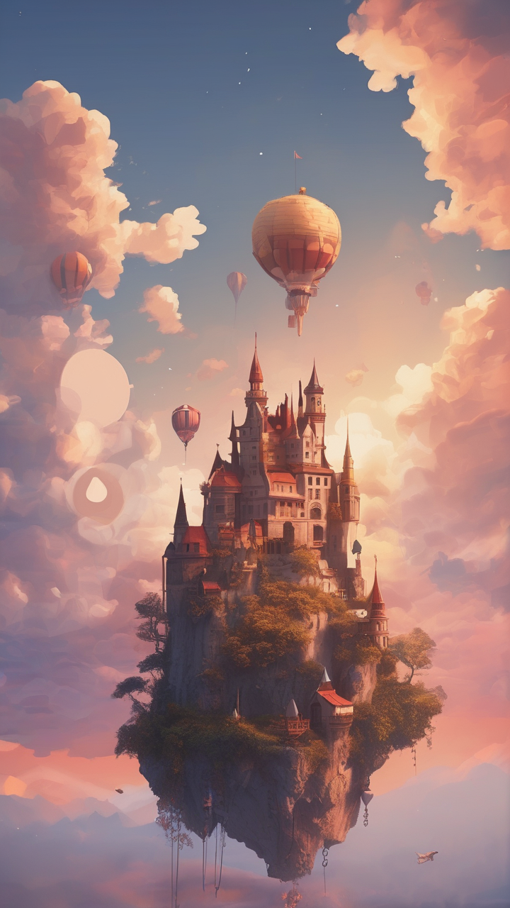 Floating sky castle