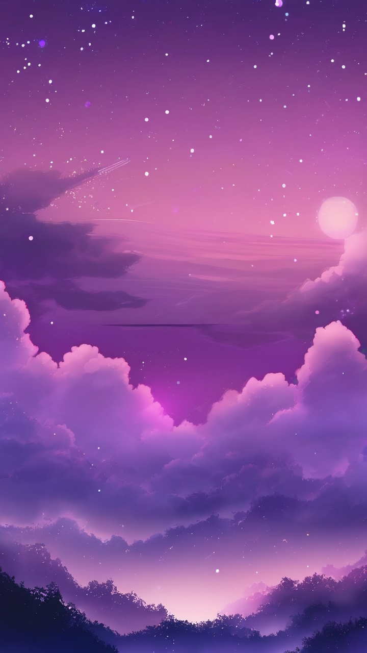 Anime galaxy sky wallpaper