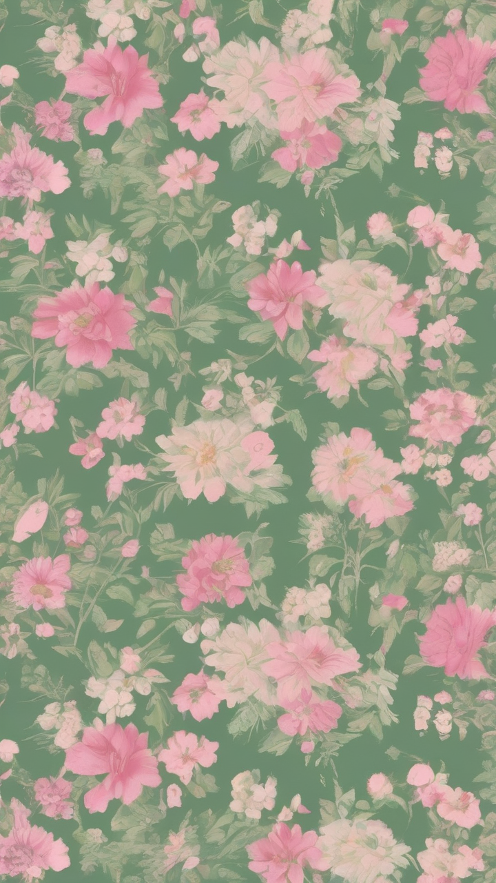 Vintage floral wallpaper pattern