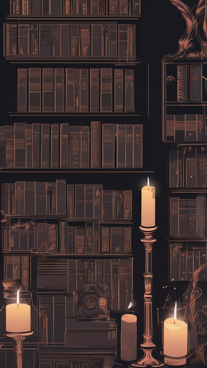 Dark academia aesthetic wallpaper
