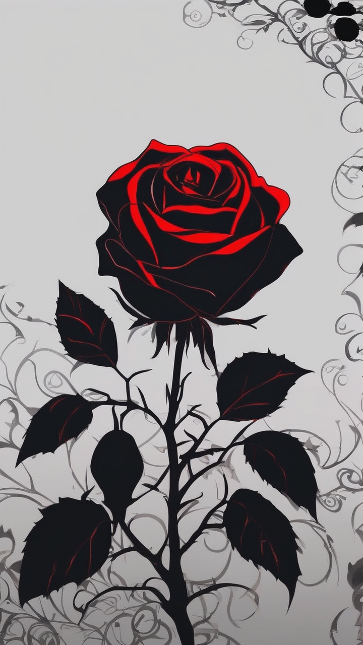 Gothic rose wallpaper