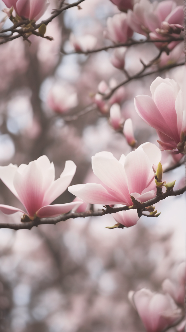 Magnolia blossom wallpaper
