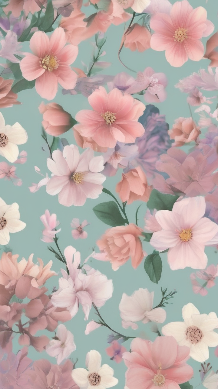 Spring garden bloom wallpaper