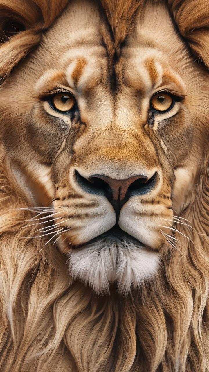 Majestic lion portrait wallpaper