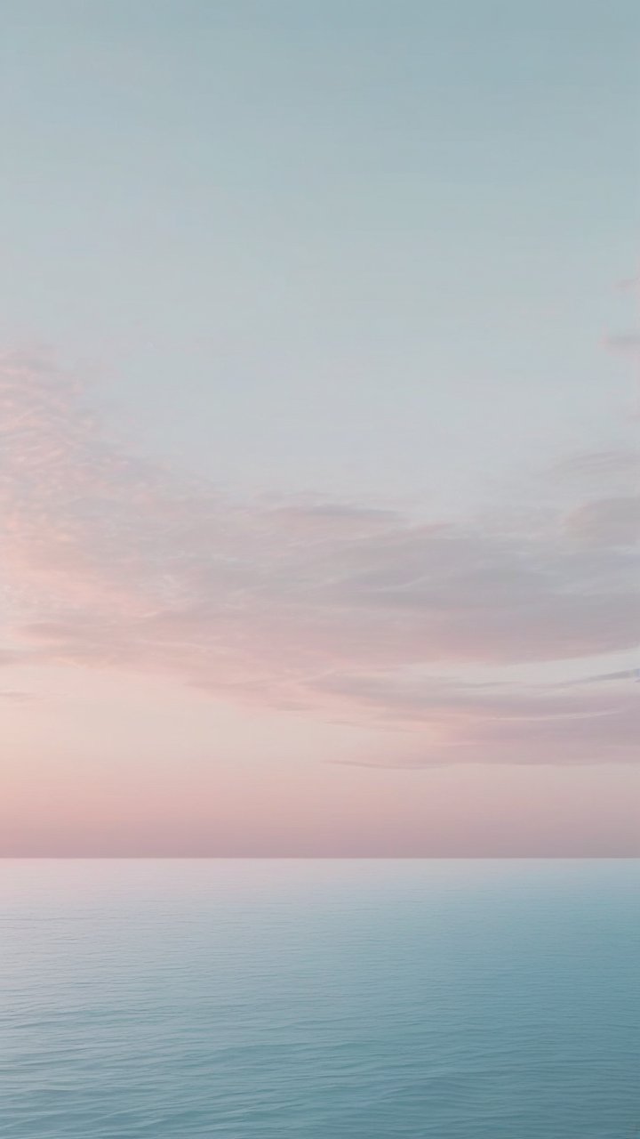 Pastel ocean horizon wallpaper