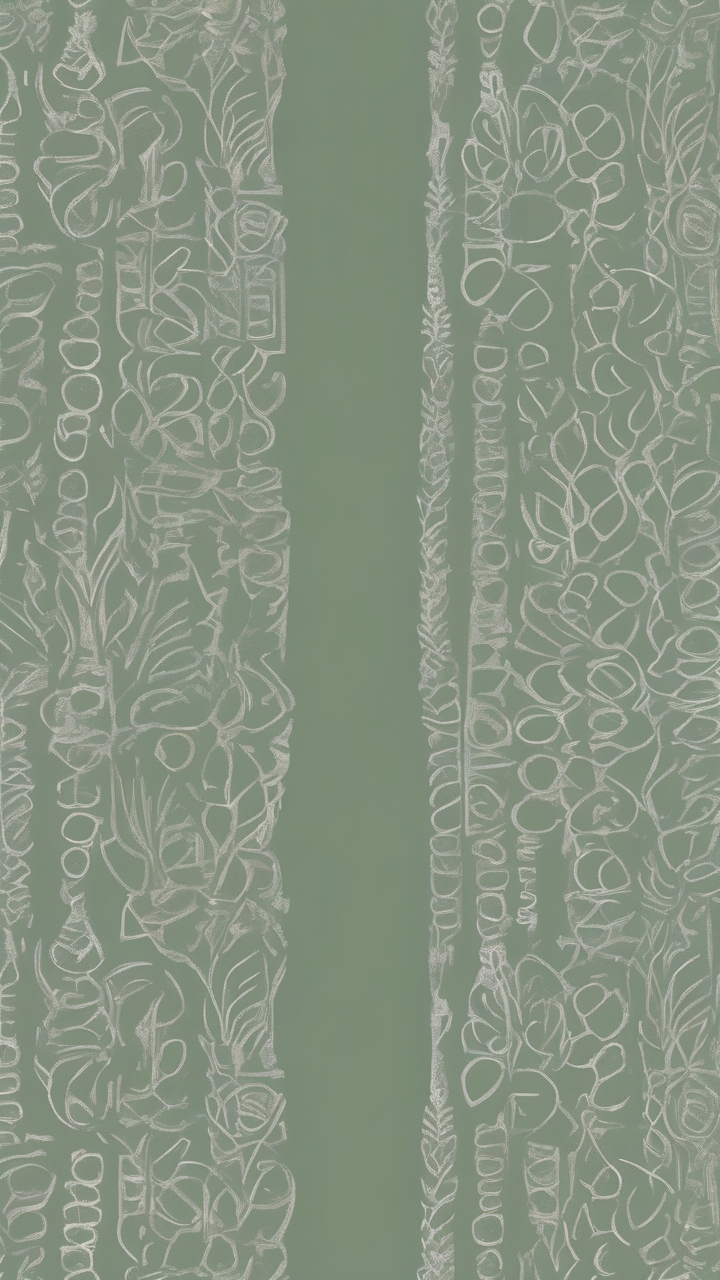 Sage green boho wallpaper