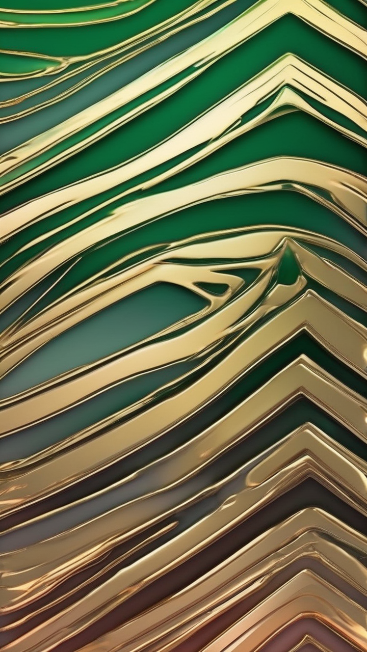 Emerald to gold gradient wallpaper