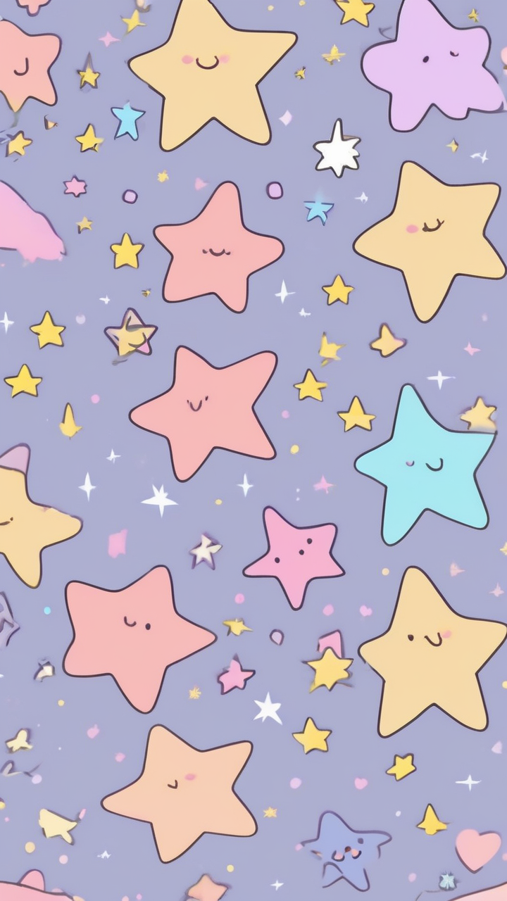 Cute star pattern wallpaper