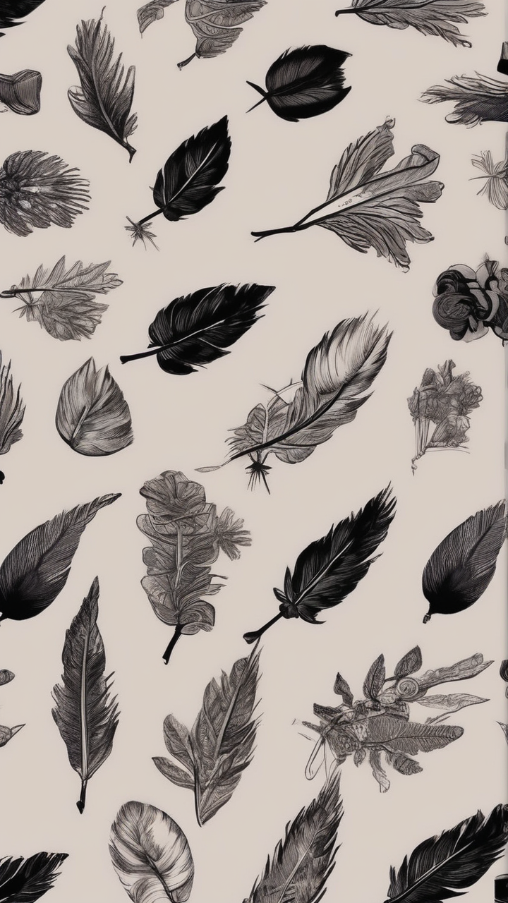 Quill and ink dark academia wallpaper