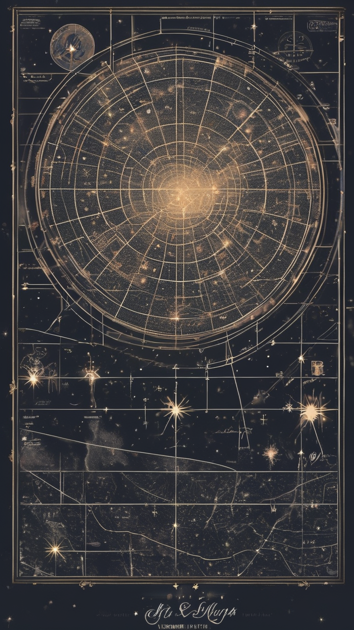 Star map celestial wallpaper
