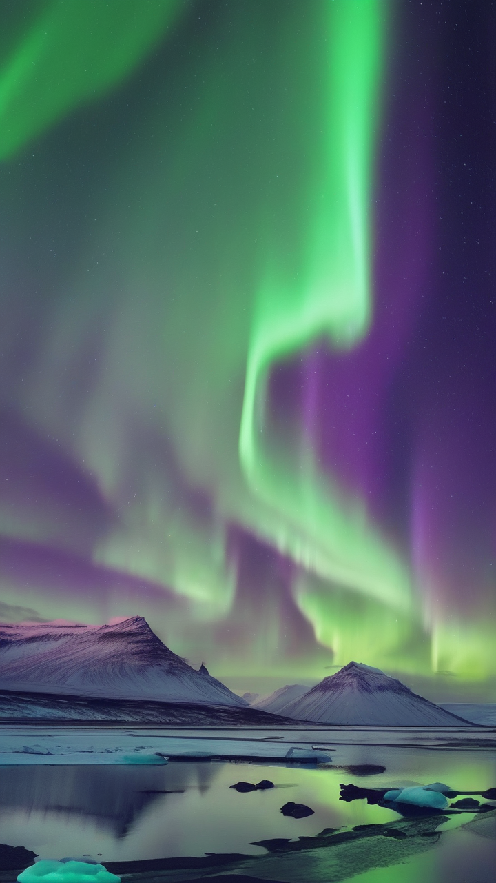 Northern lights Iceland wallpaper