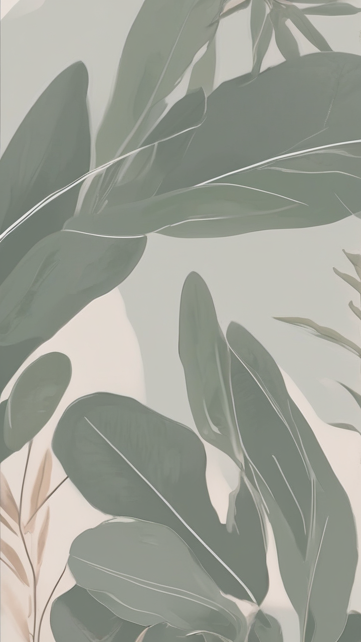 Sage and neutral aesthetic wallpaper