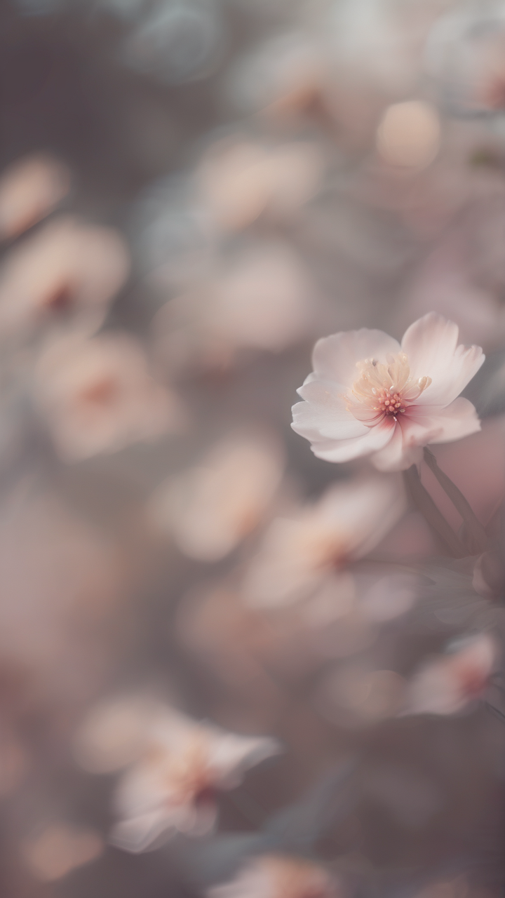 Soft focus flower wallpaper